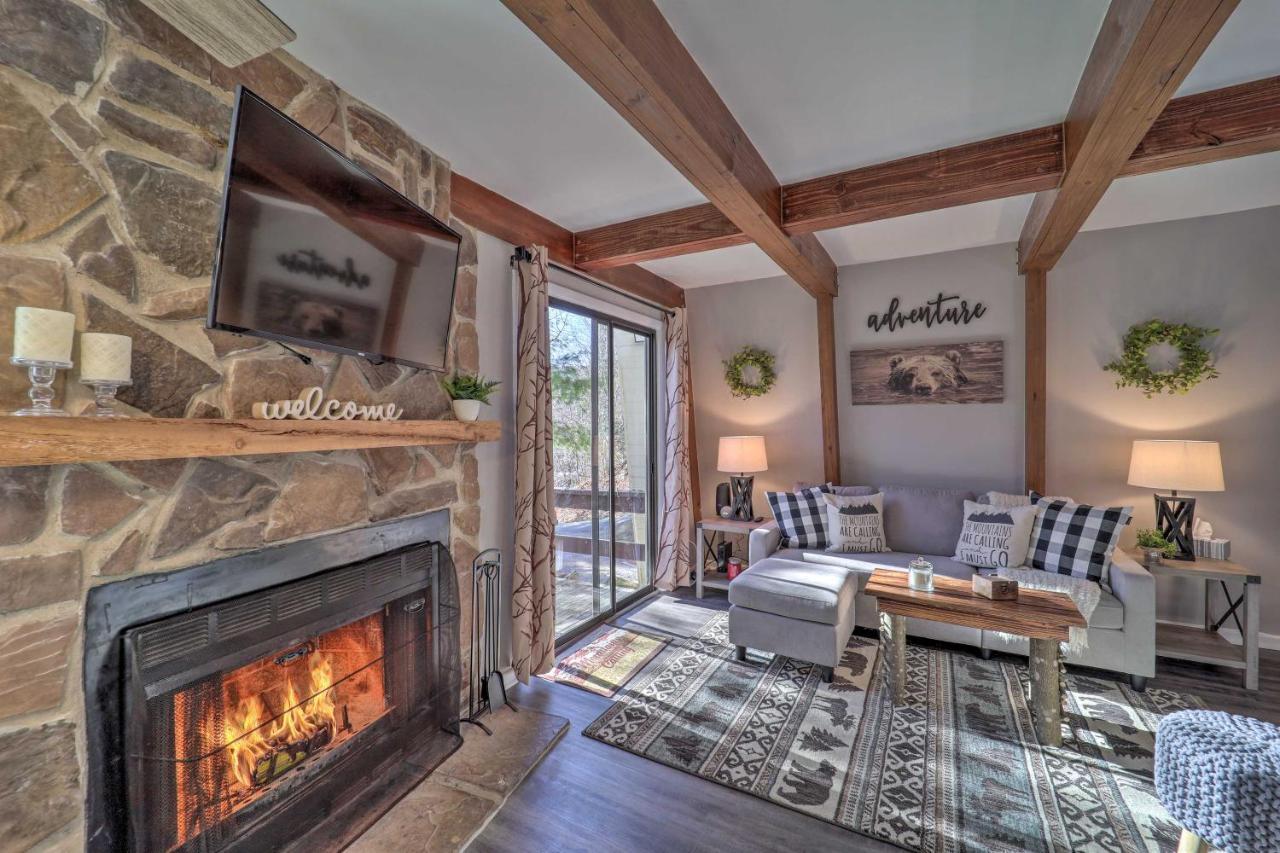 Banner Elk Mountain Retreat With Deck And Fireplace المظهر الخارجي الصورة
