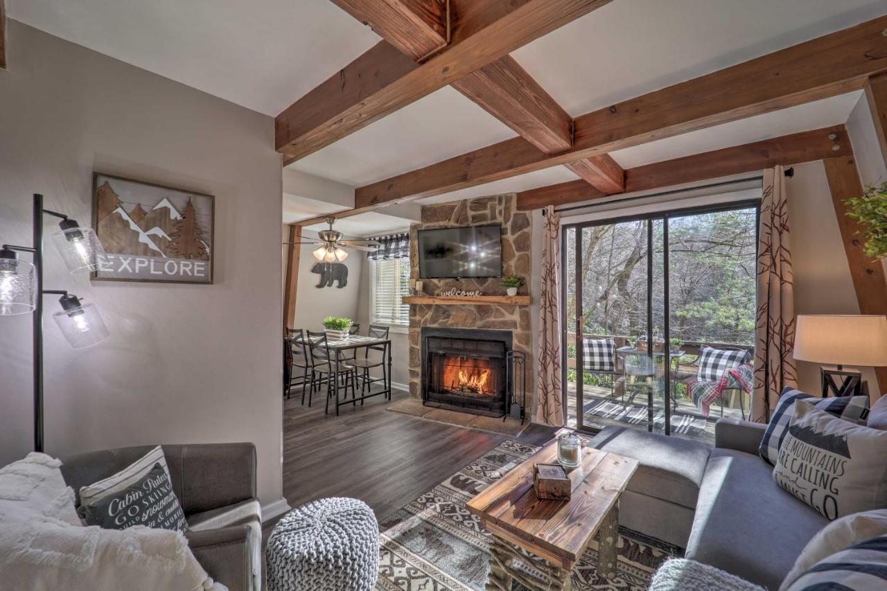 Banner Elk Mountain Retreat With Deck And Fireplace المظهر الخارجي الصورة